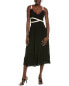 Фото #1 товара Central Park West Zayn Pleated Maxi Dress Women's