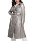 ფოტო #1 პროდუქტის Women's Adele Double-Breasted Belted Metallic Trench Coat