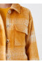 Ekose Uzun Kollu Flanel Kadın Gömlek Ceket