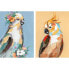 Фото #1 товара Полотно DKD Home Decor 50 x 2,7 x 70 cm Попугай современный (2 штук)