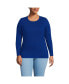 Plus Size Long Sleeve Micro Rib T-Shirt