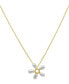 ფოტო #1 პროდუქტის Floral Imitation Pearl Pendant Necklace