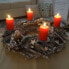 Фото #4 товара Adventskranz XXL rund Holz Kerzen rot