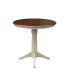 36" Round Top Pedestal Table - 34.9"H