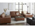 Фото #11 товара Darrium 5-Pc. Leather Chaise Sectional with Corner Table & Console, Created for Macy's
