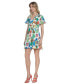 Фото #2 товара Women's Cotton Tropical-Print Mini Dress