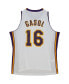 Фото #4 товара Men's and Women's Pau Gasol White Los Angeles Lakers Hall of Fame Class of 2023 Throwback Swingman Jersey