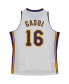 Men's and Women's Pau Gasol White Los Angeles Lakers Hall of Fame Class of 2023 Throwback Swingman Jersey