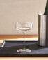 Blown crystalline sparkling wine flute