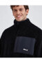 M Outdoor Fleece Full Zip Sherpa Erkek Siyah Ceket S232294-001