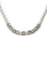Faux Stone LOVE Wins Block Imitation Pearl Necklace