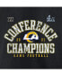 Фото #5 товара Men's Black Los Angeles Rams 2021 NFC Champions Vintage-Like Long Sleeve T-shirt