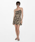 ფოტო #1 პროდუქტის Women's Short Leopard Dress