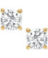 ფოტო #6 პროდუქტის Certified Lab Grown Diamond Cushion Stud Earrings (4 ct. t.w.) in 14k Gold