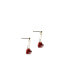 ფოტო #1 პროდუქტის Aria — Red heart zircon earrings