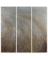Фото #1 товара Gold Waves 3-Piece Textured Metallic Hand Painted Wall Art Set by Martin Edwards, 60" x 20" x 1.5"