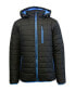 Spire By Galaxy Men's Puffer Bubble Jacket with Contrast Trim