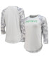 Women's White, Gray Austin FC Composite 3/4-Sleeve Raglan Top