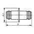 EUROCONNEX Double Female Chasis Screw Type N Connector