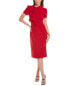 Фото #1 товара Maggy London Tie-Neck Midi Dress Women's Red 4