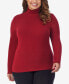 Plus Size Softwear with Stretch Turtleneck