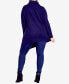 Фото #3 товара Plus Size Tilly Textured Cowl Neck Tunic Top