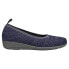 Propet Yen Knit Slip On Womens Blue Flats Casual WCX074M-NVY