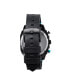 ფოტო #2 პროდუქტის Men's Hawker Hunter Chronograph Retrograde Edition Black Genuine Leather Strap Watch 45mm