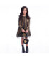 Фото #3 товара Платье для малышей IMOGA Collection ROSALINE черное с плиссировкой из сетки и металлической ткани