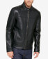 ფოტო #3 პროდუქტის Men's Leather Moto Jacket