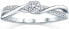 Фото #1 товара Silver ring with crystals Swarovski FNJR085sw