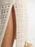 Фото #2 товара Lindex juni knitted skirt co-ord in beige