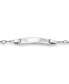 ფოტო #2 პროდუქტის Delicate Petite Name Bar Plated Heart ID Identification Bracelet Silver Sterling For Small Wrists 6 Inch