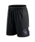 Фото #2 товара Men's Black Colorado Rockies Slice Shorts