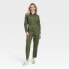 Фото #1 товара Women's Button-Front Coveralls - Universal Thread Green 6