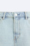 Basic denim bermuda shorts