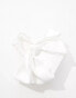 Фото #3 товара ASOS DESIGN oversized bow grab clutch bag in white