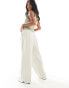 Фото #8 товара Vero Moda Petite wide leg dad trousers in silver lining