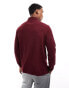 Tommy Hilfiger Long Sleeve Regular Polo Shirt in Dark Red