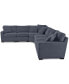 Фото #8 товара Radley 5-Pc Fabric Sectional with Apartment Sofa, Created for Macy's