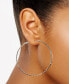 ფოტო #4 პროდუქტის Silver-Tone 6-Pc. Set Mixed Crystal Stud & Textured Hoop Earrings