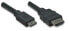 Techly ICOC-HDMI-B-025 - 3 m - HDMI Type A (Standard) - HDMI Type C (Mini) - 10 Gbit/s - Black