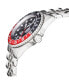 ფოტო #2 პროდუქტის Men's Wall Street Silver-Tone Ion Plating Swiss Automatic Bracelet Watch 43 mm