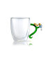 Фото #2 товара Набор из 2 стаканов Qualia Glass ботанические с двойной стенкой, 10.5 унции.