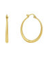ფოტო #1 პროდუქტის 18K Gold Plated or Silver Plated Hoop Earring