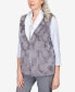 Фото #6 товара Petite Point of View Reversible Collared Faux Fur Vest