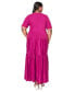 ფოტო #2 პროდუქტის Plus Size Jourdan Tiered Maxi Dress