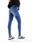 Фото #2 товара Pimkie high waisted skinny jeans in blue wash