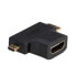 Фото #4 товара Akyga HDMI-переходник AK-AD-23 - miniHDMI / microHDMI - Черный