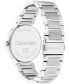 ფოტო #3 პროდუქტის Women's 2-Hand Silver-Tone Stainless Steel Bracelet Watch 36mm